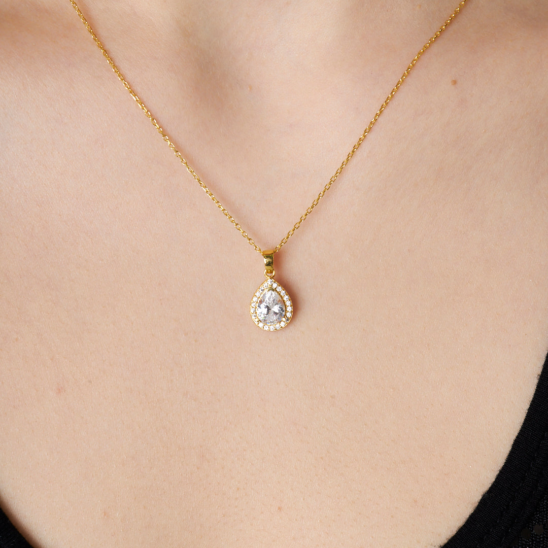 Su Damlası Kolye - 925 GÜMÜŞ