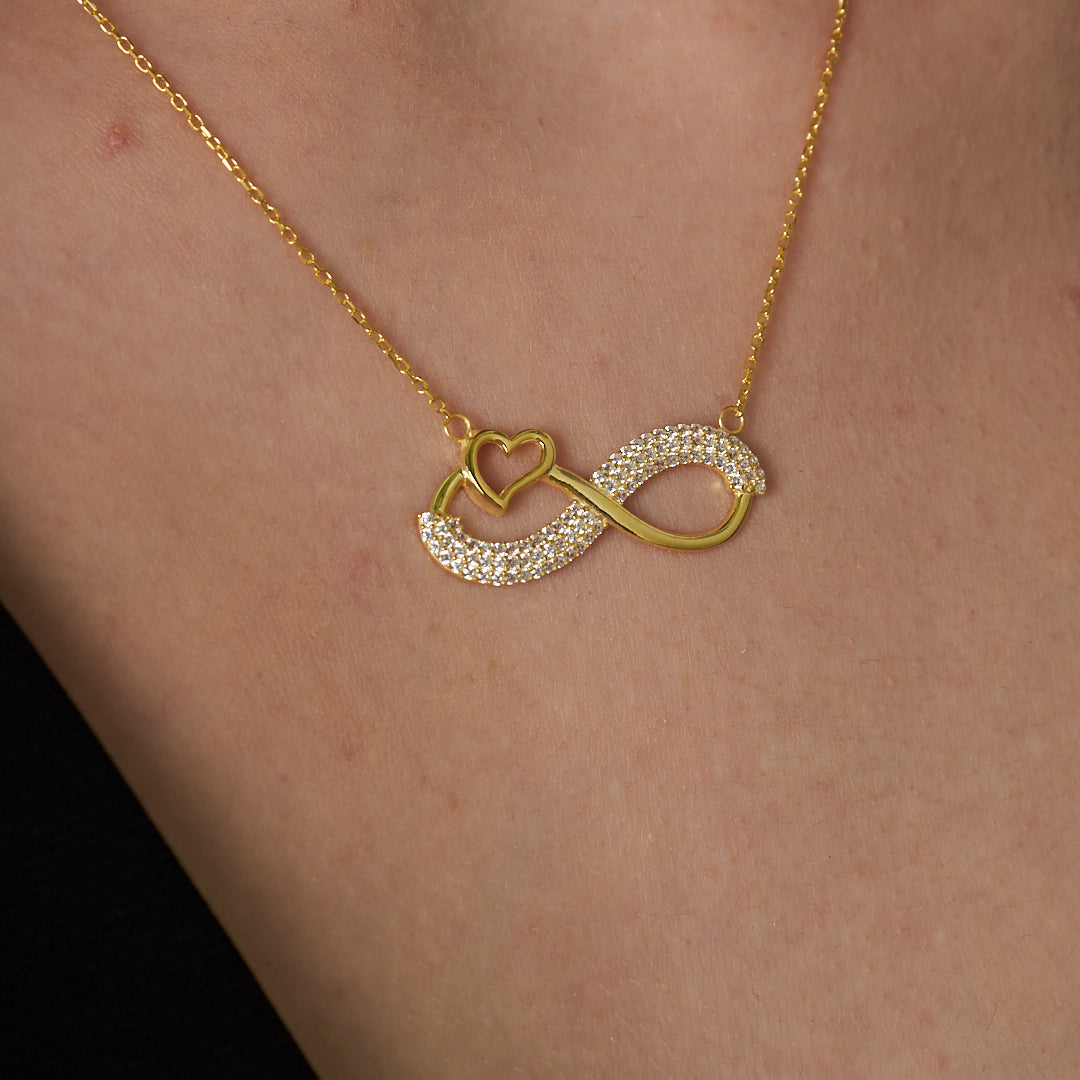 Kalbimin Sonsuzluğu Kolyesi - 925 GÜMÜŞ