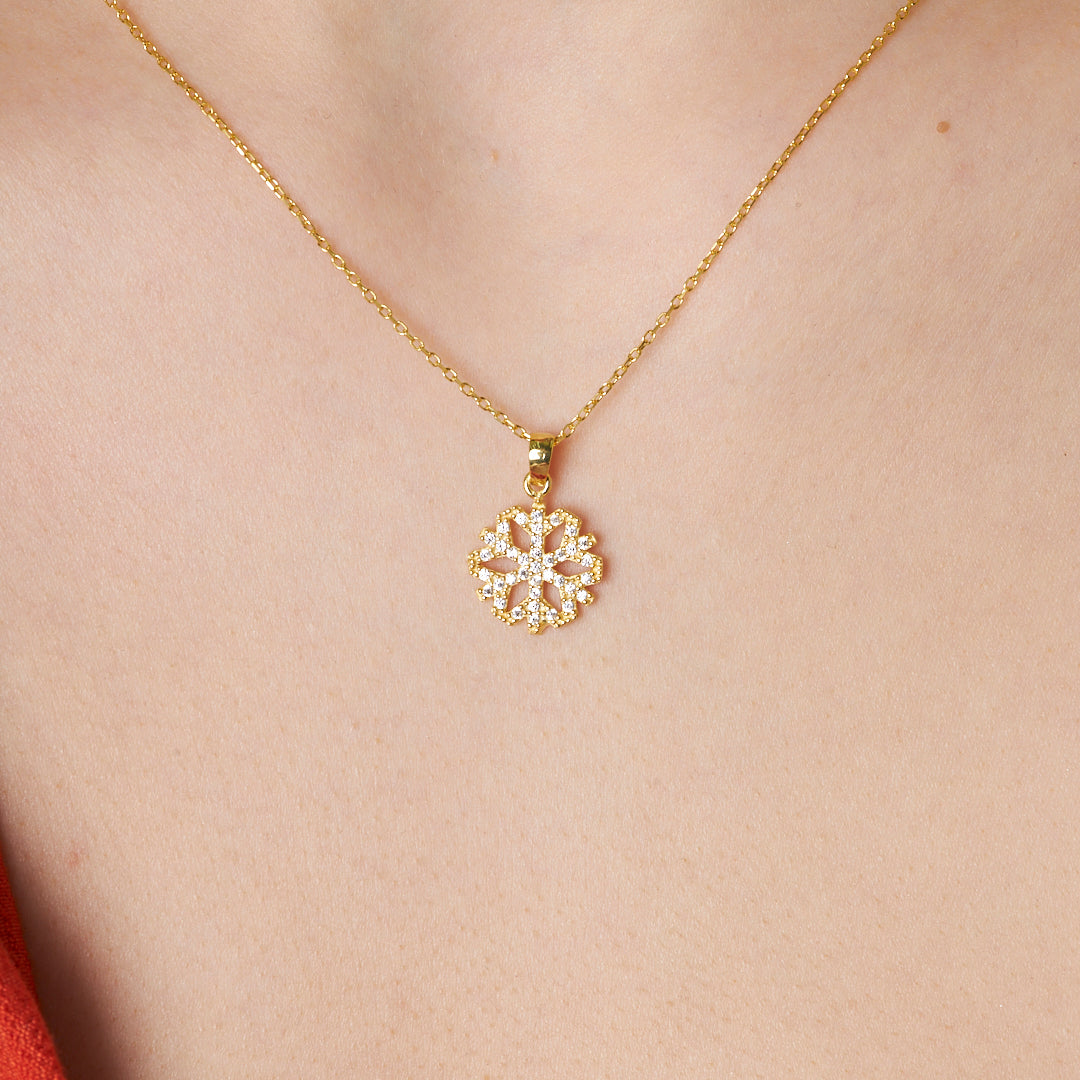 Kar Tanesi Kolye - 925 GÜMÜŞ