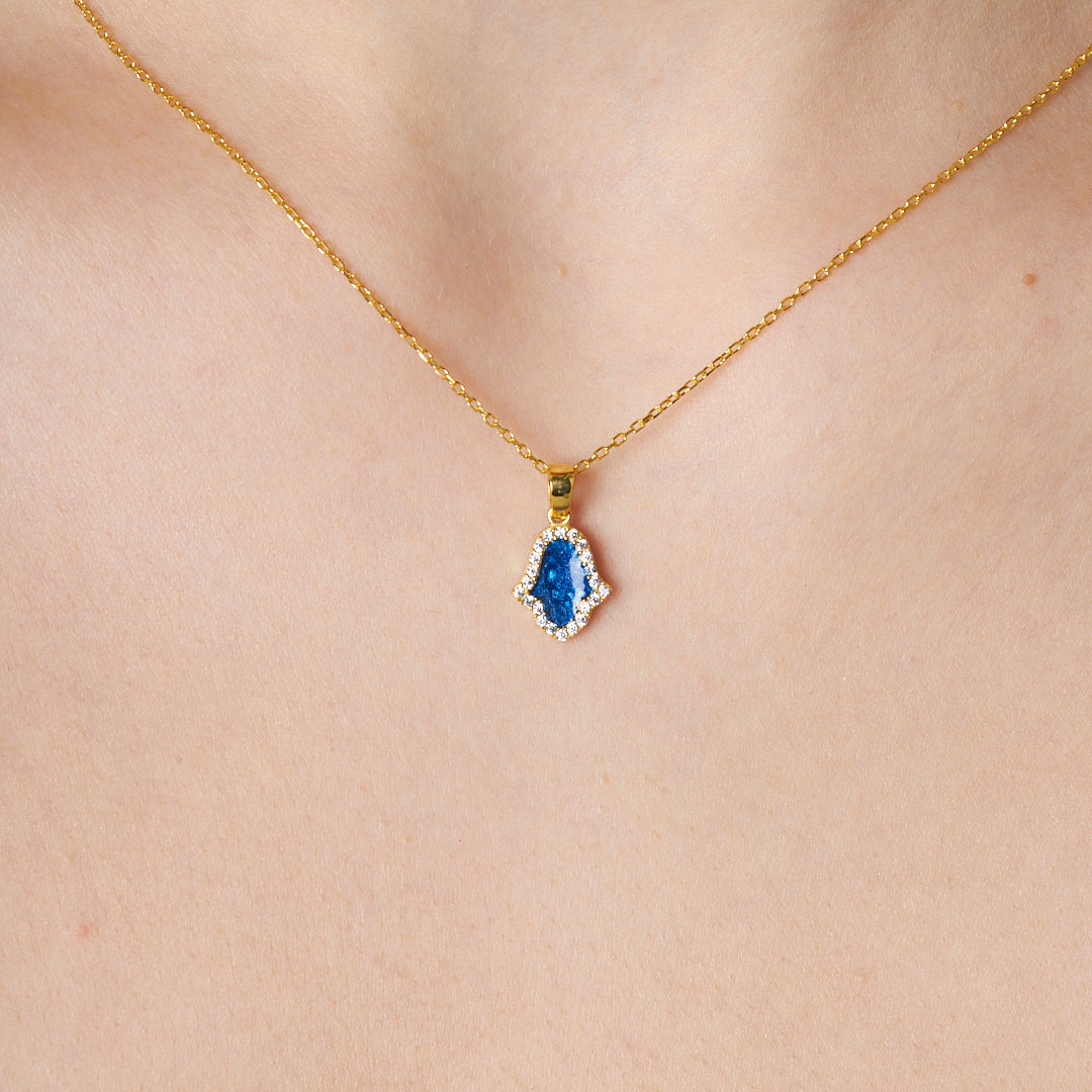 Küçük El Kolyesi - 925 GÜMÜŞ