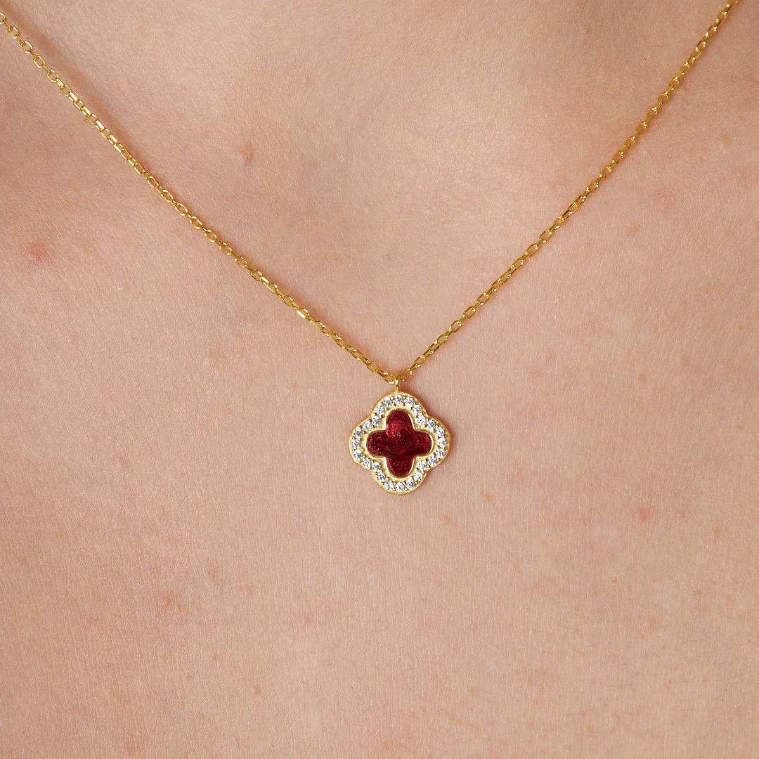 Yonca Kolye - 925 GÜMÜŞ