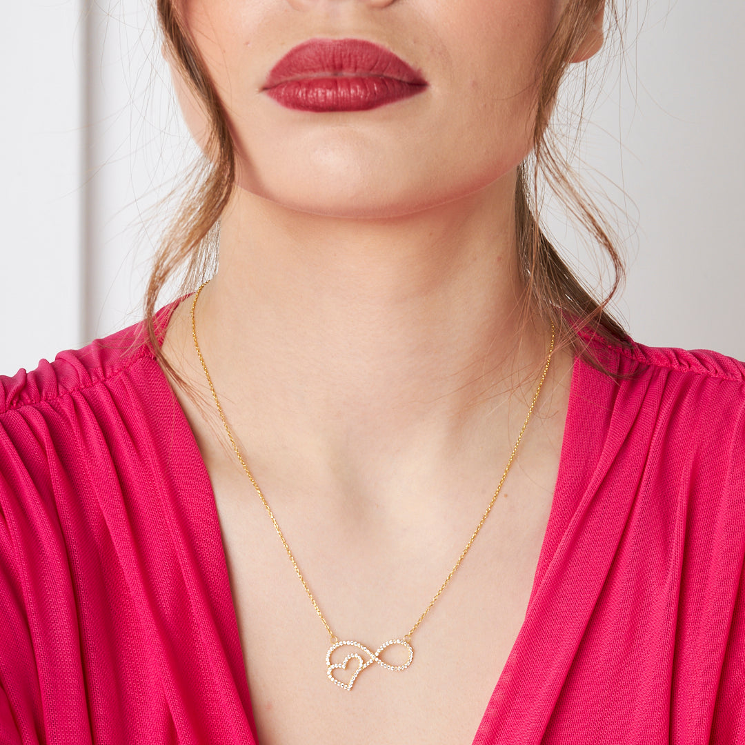 Kalpli Sonsuz Kolye - 925 GÜMÜŞ