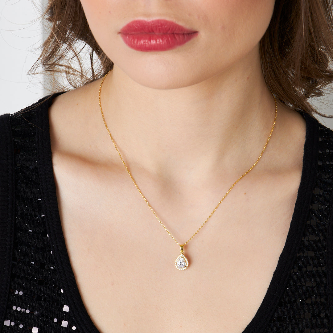 Su Damlası Kolye - 925 GÜMÜŞ