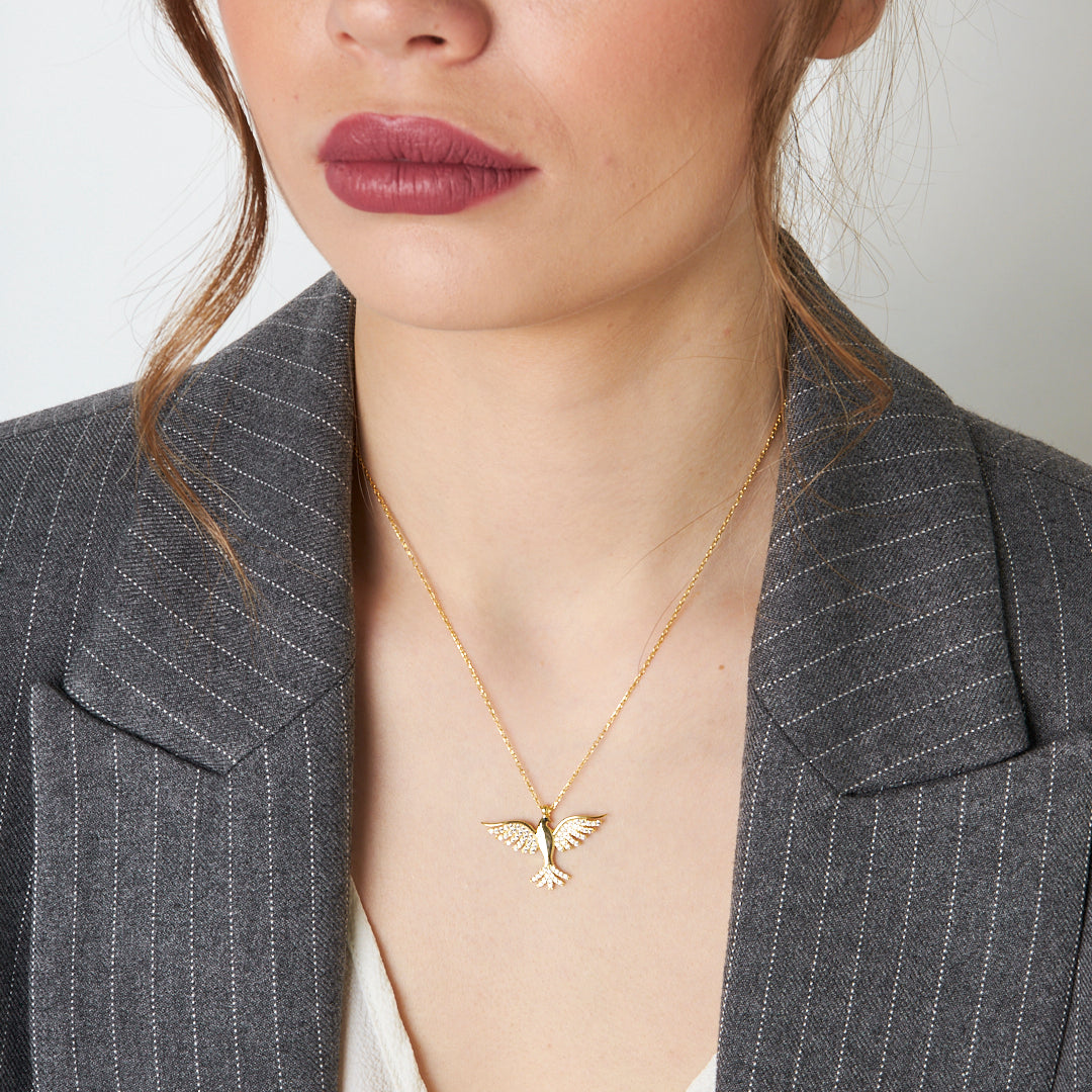 Anka Kuşu Kolye - 925 GÜMÜŞ