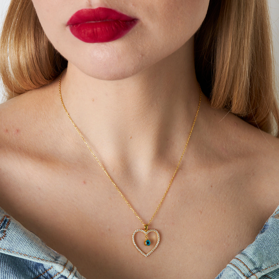 Nazar Kalpli Kolye - 925 GÜMÜŞ