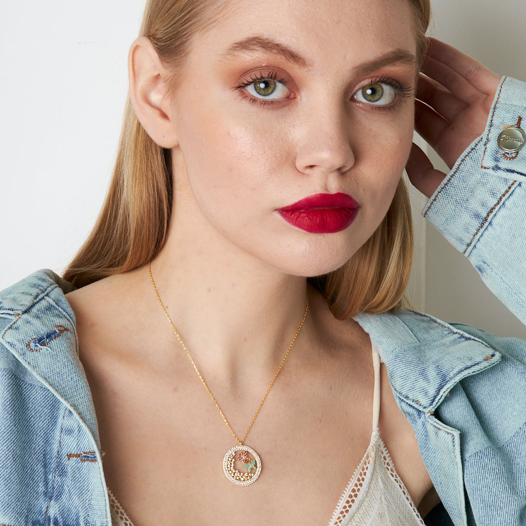 Kelebek Yuva Kolye - 925 GÜMÜŞ