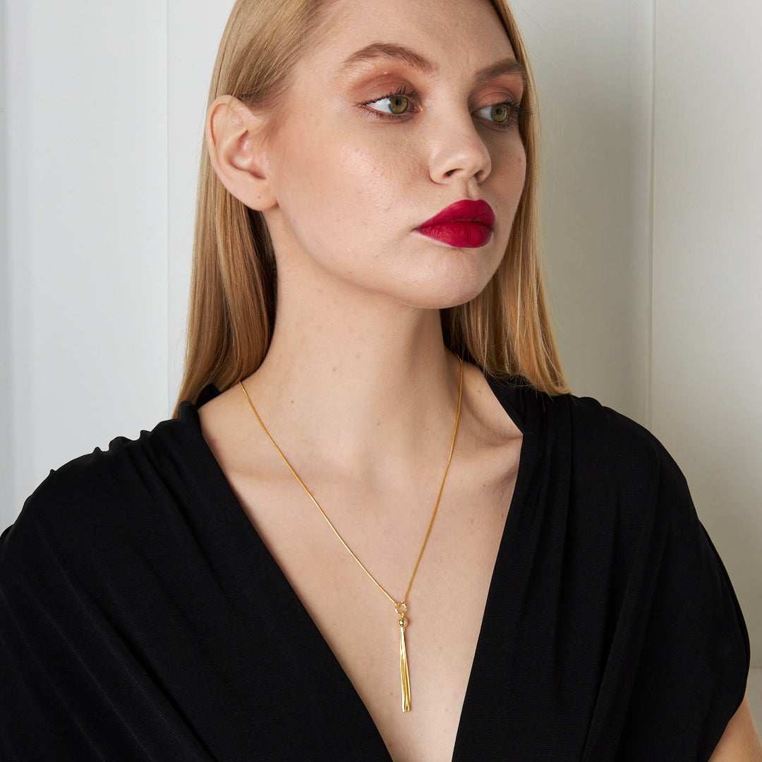 Püsküllü Zincir - 925 GÜMÜŞ