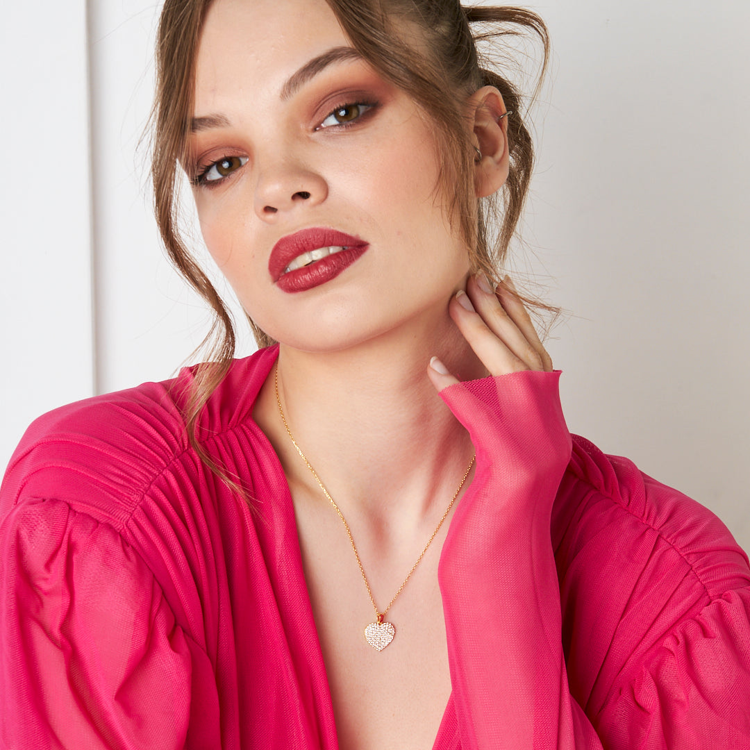 Küçük Kalp Kolye - 925 GÜMÜŞ