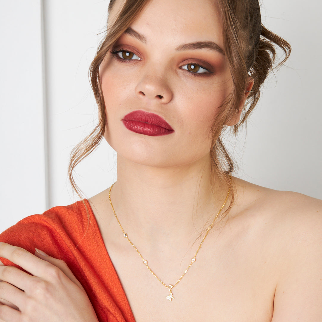 Minik Kelebek Kolye - 925 GÜMÜŞ