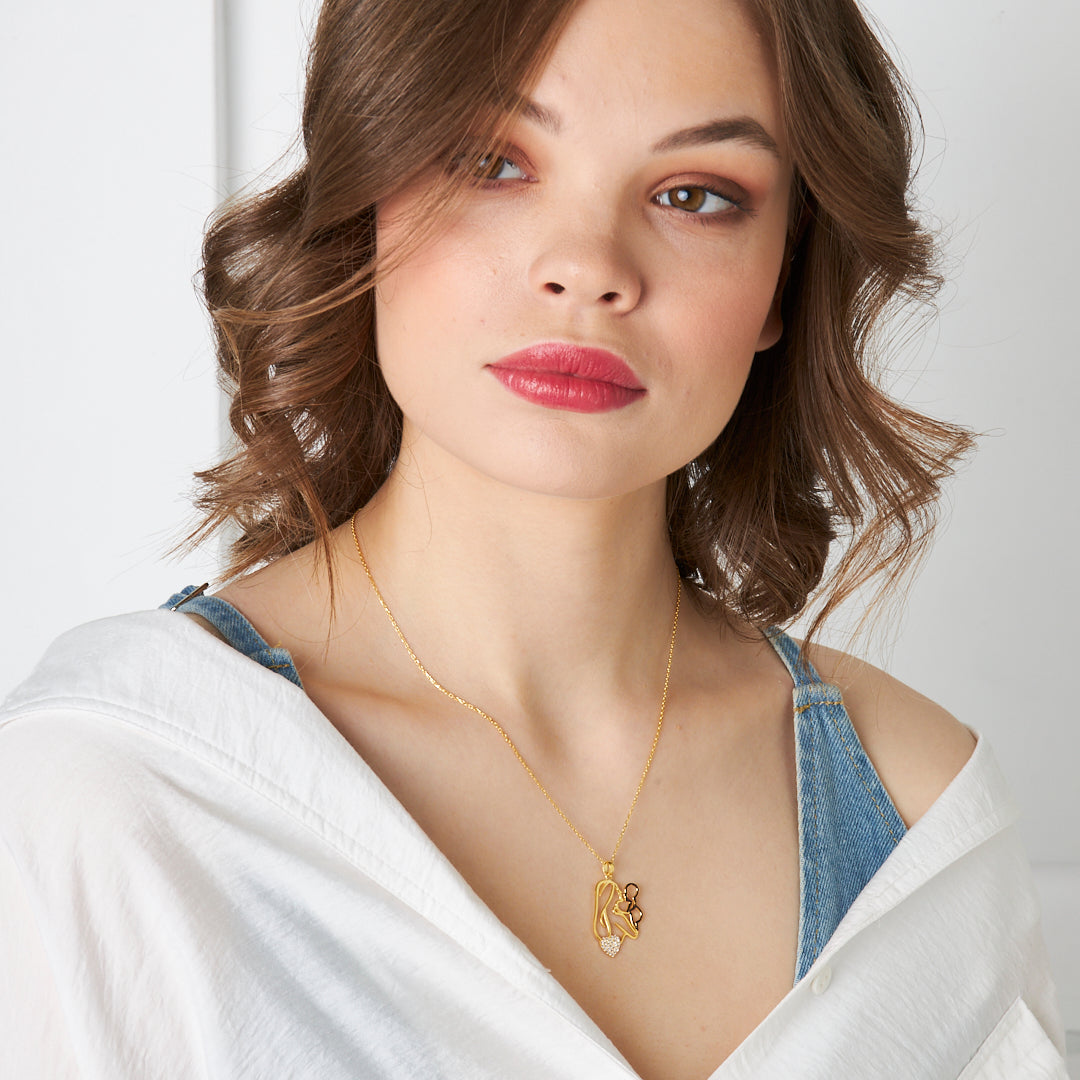 Anne Bebek Kolye - 925 GÜMÜŞ