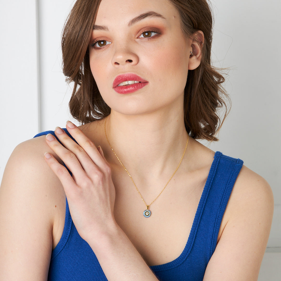 Nazar İncili Kolye - 925 GÜMÜŞ