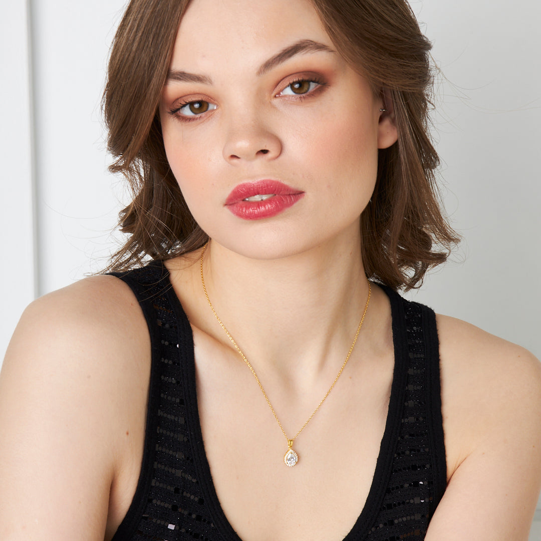 Su Damlası Kolye - 925 GÜMÜŞ