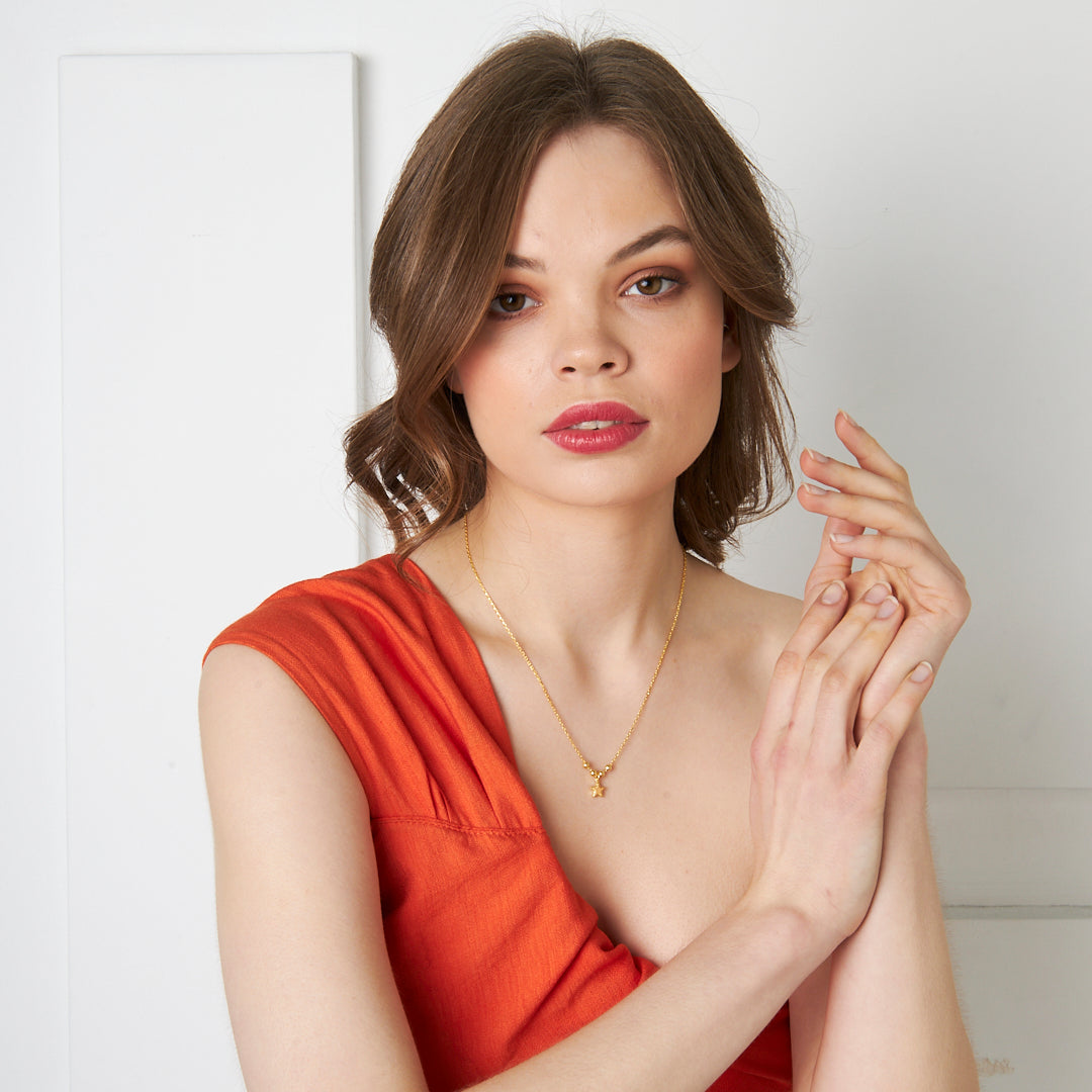 Dorika Yıldız Kolye - 925 GÜMÜŞ