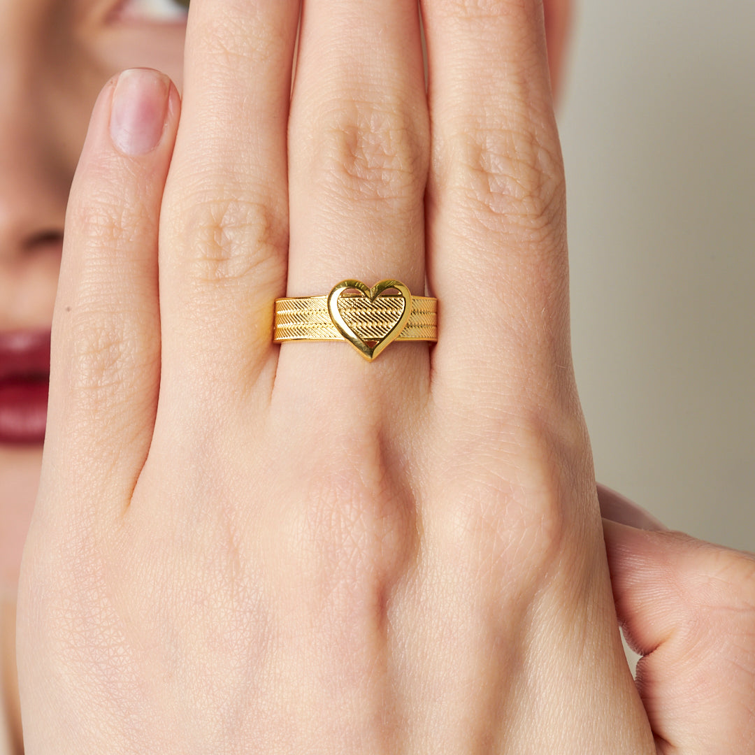 Kalpli Hasır Yüzük - 925 GÜMÜŞ