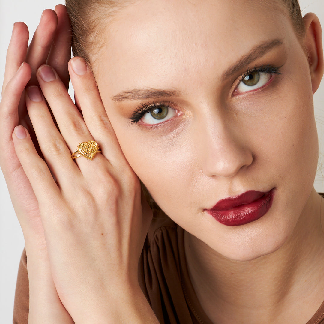 Kalpliı Petek Yüzük - 925 GÜMÜŞ