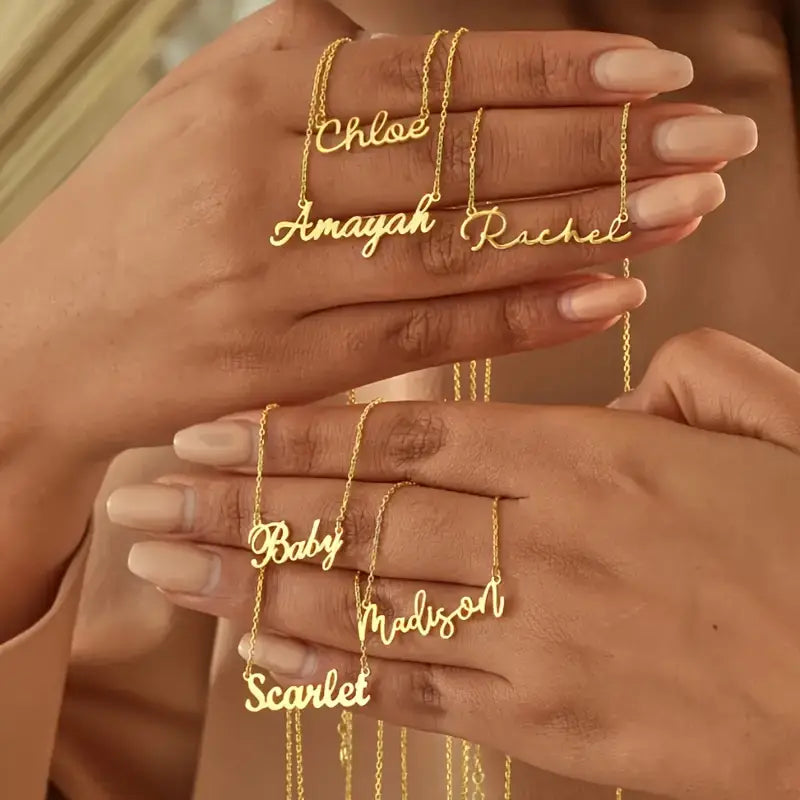 Klasik Yatay İsimli Kolye