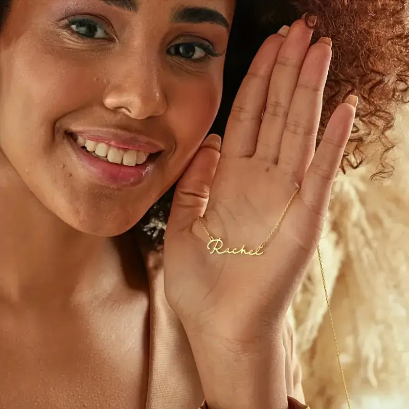 Klasik Yatay İsimli Kolye