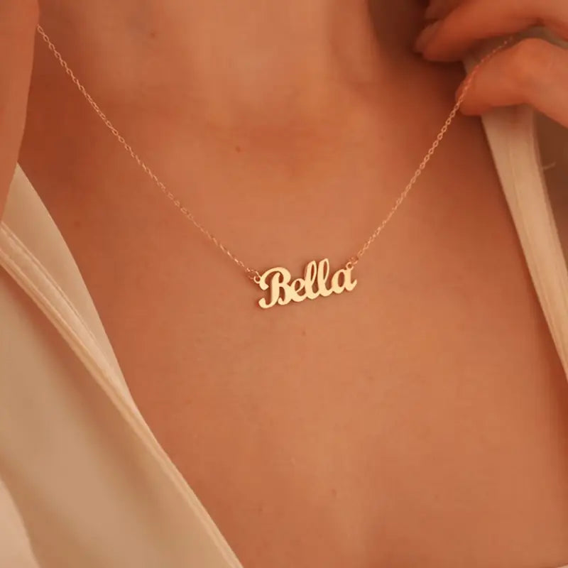 Kalın Yatay El Yazısı Kolye