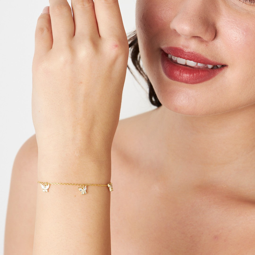 Mini Kelebek Bileklik - 925 GÜMÜŞ