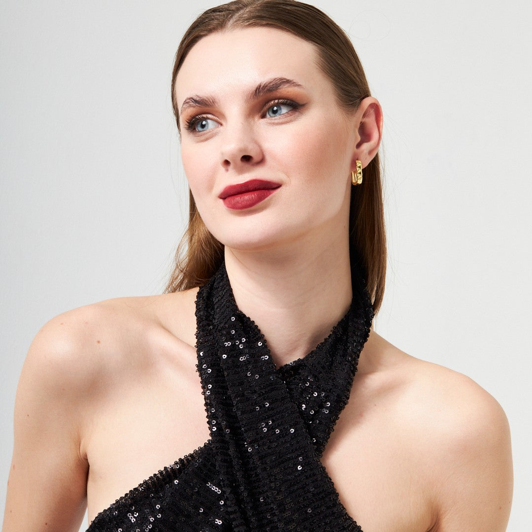 Oval Model Küpe - 925 GÜMÜŞ