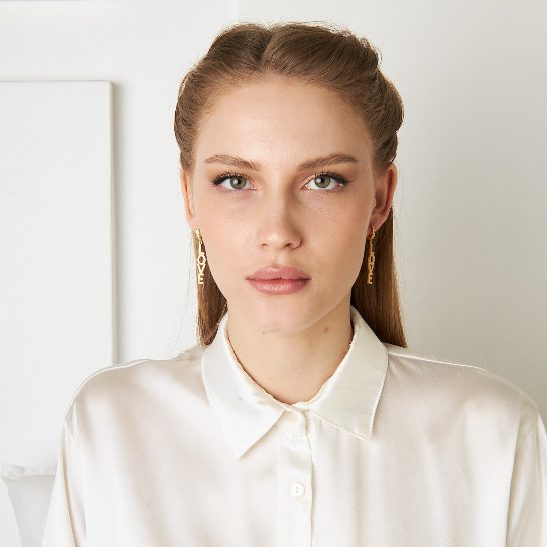 Love Küpeleri - 925 GÜMÜŞ