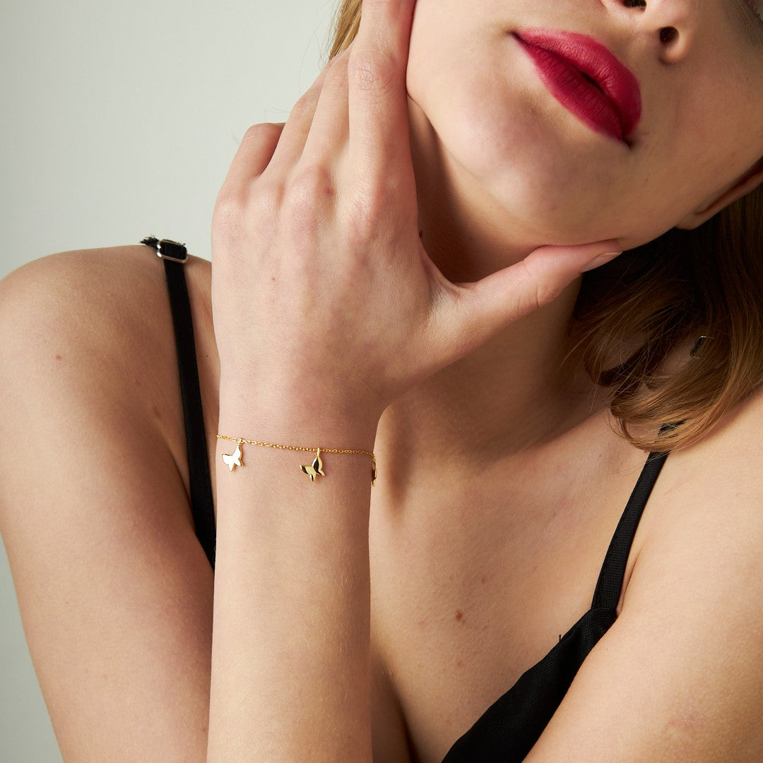 Basit Kelebek Bileklik - 925 GÜMÜŞ