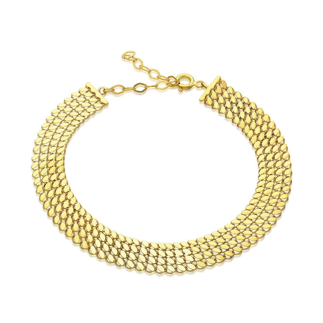 4 Sıralı Yılan Bileklik - 925 GÜMÜŞ