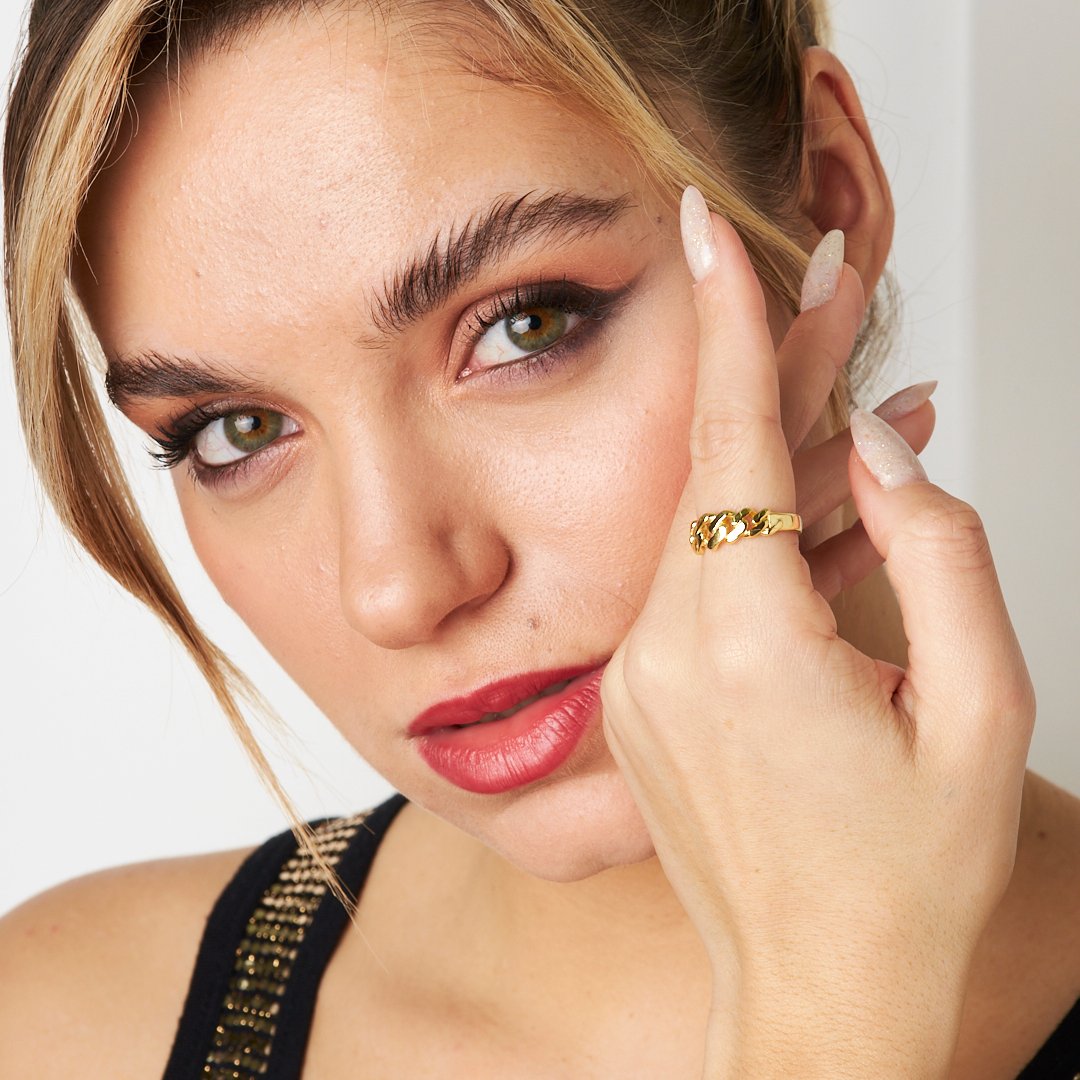 Düğüm Zincir Yüzük - 925 GÜMÜŞ