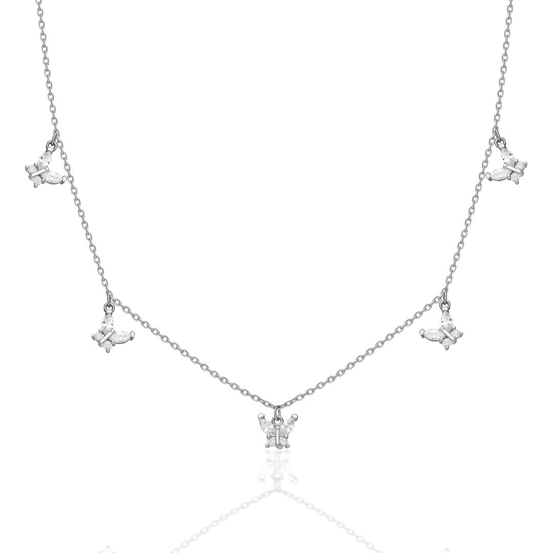 14K ALTIN Mini Kelebek Kolye