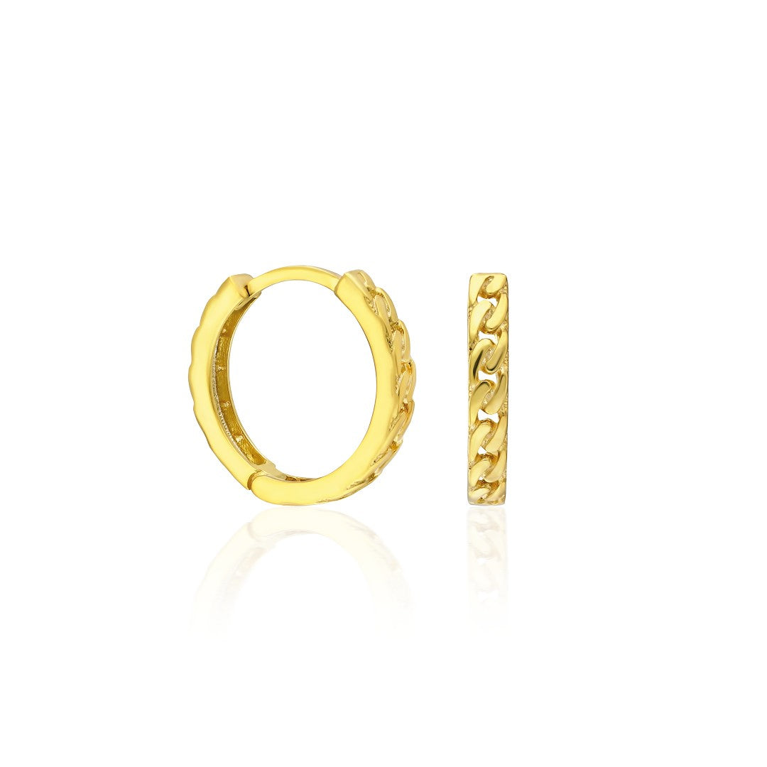 Zincir Model Halka Küpe - 925 GÜMÜŞ