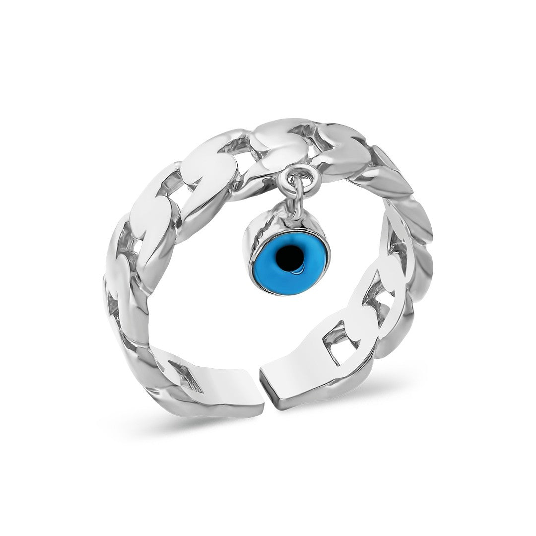 Nazar Küba Yüzüğü - 925 GÜMÜŞ