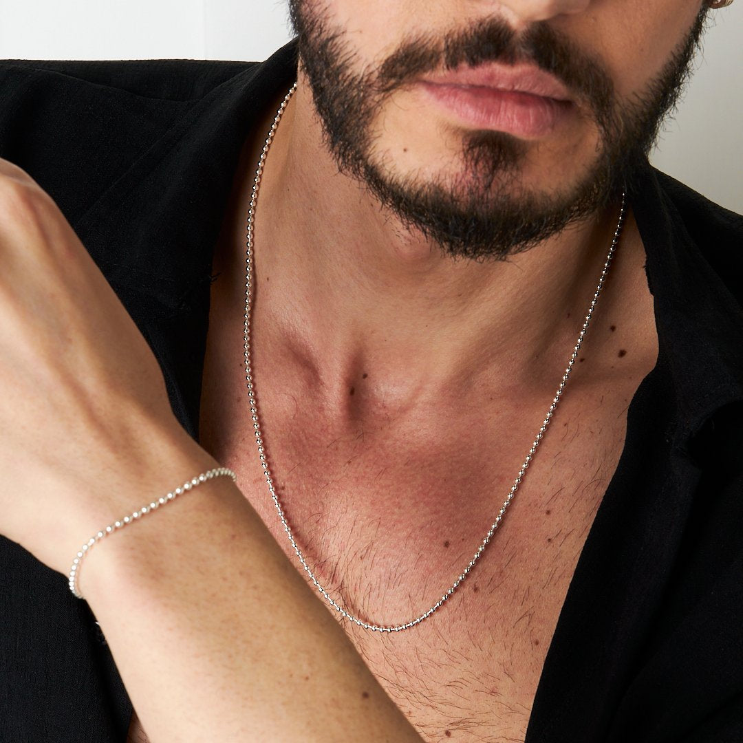 Top Zincirli Set - 925 GÜMÜŞ