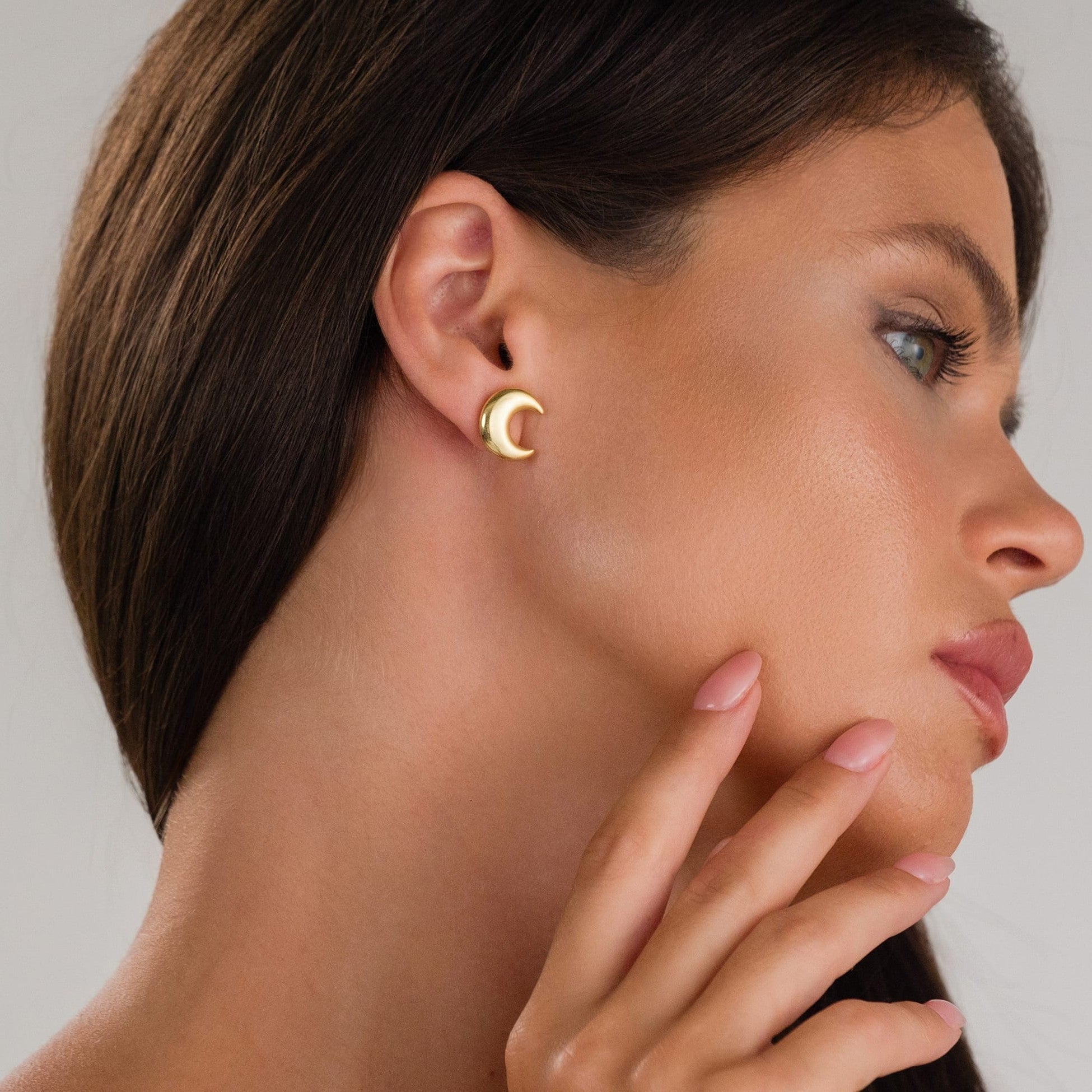 Ay Küpeleri - 925 GÜMÜŞ