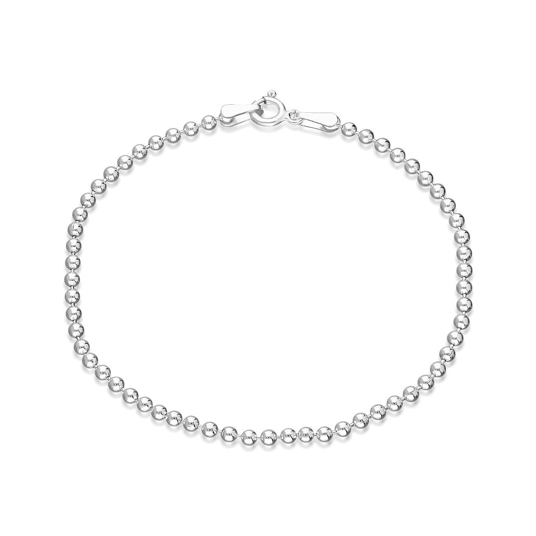 Top Zincir Bileklik - 925 GÜMÜŞ