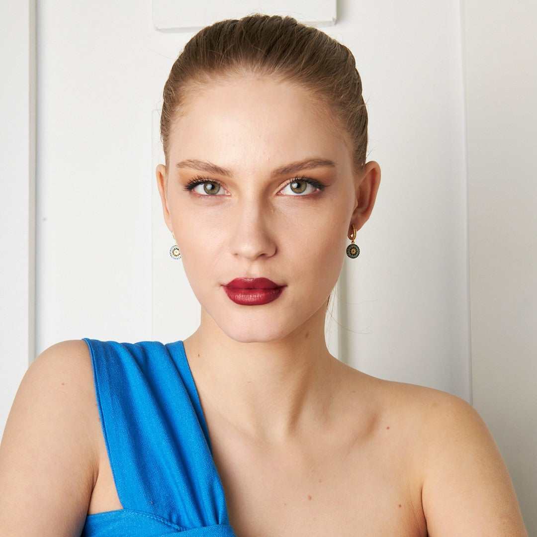 Sosyete Gözü Küpeleri - 925 GÜMÜŞ