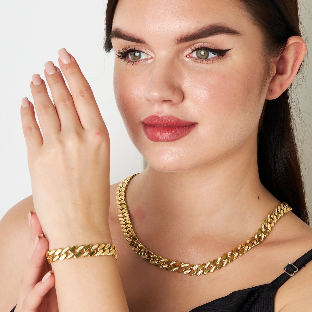 Yarım Gurme Kübik Zirkonya Seti - 925 GÜMÜŞ