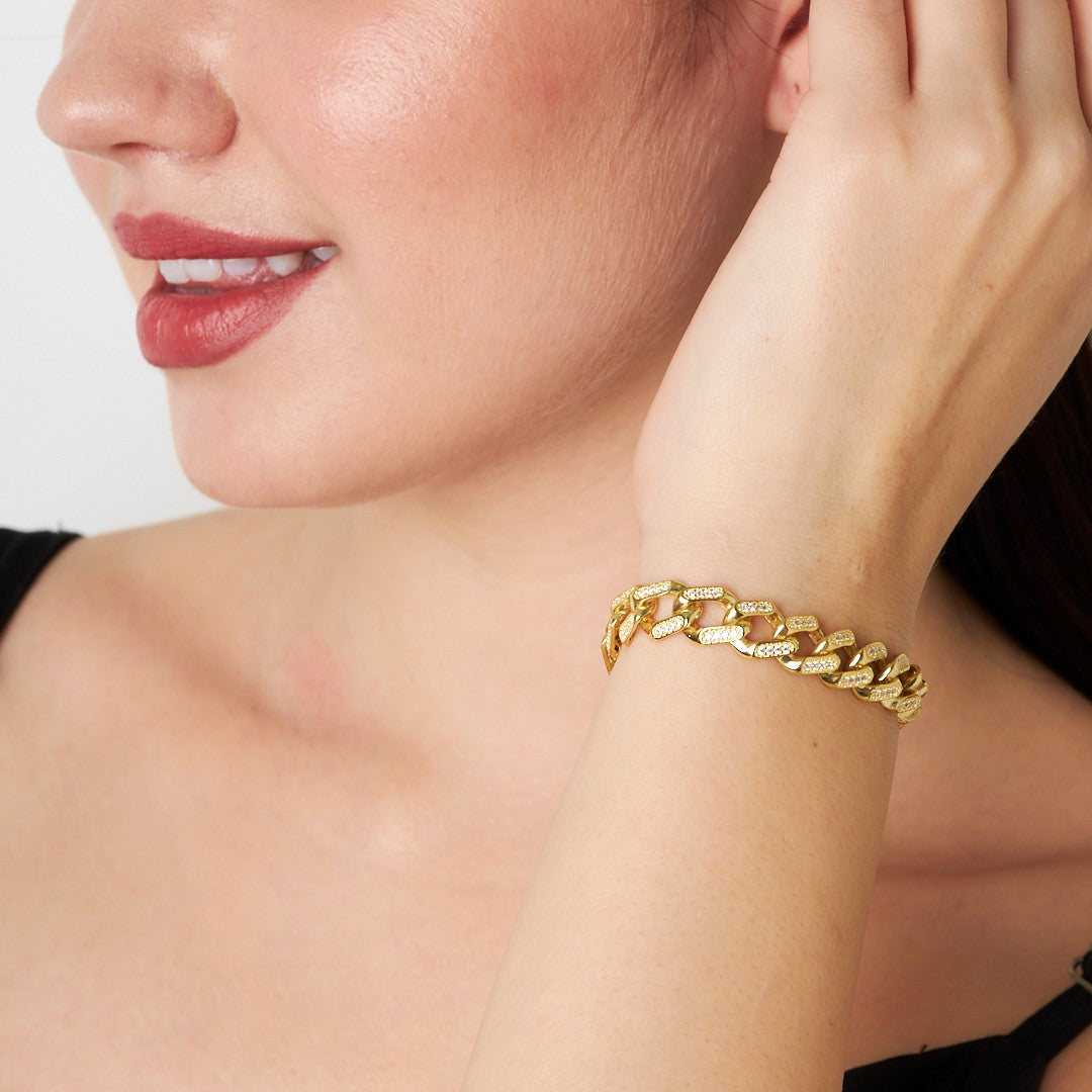 Taşlı Gurme Bileklik - 925 GÜMÜŞ