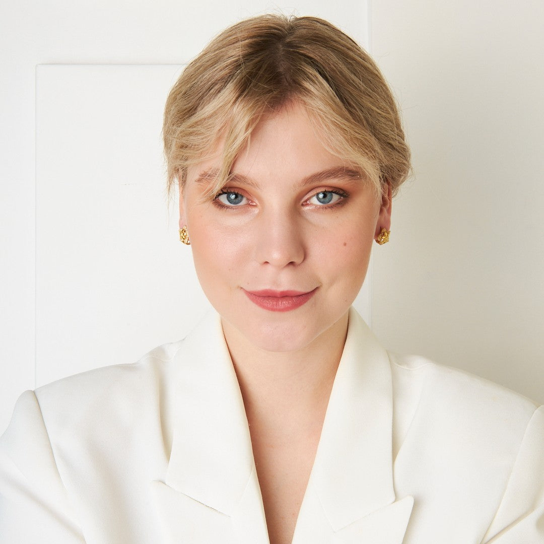 Yaşam Çiçeği Küpe - 925 GÜMÜŞ