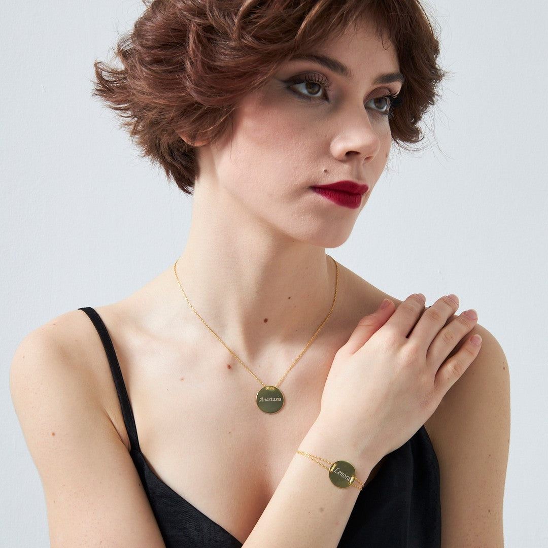 İsimli Plaka Seti - 925 GÜMÜŞ