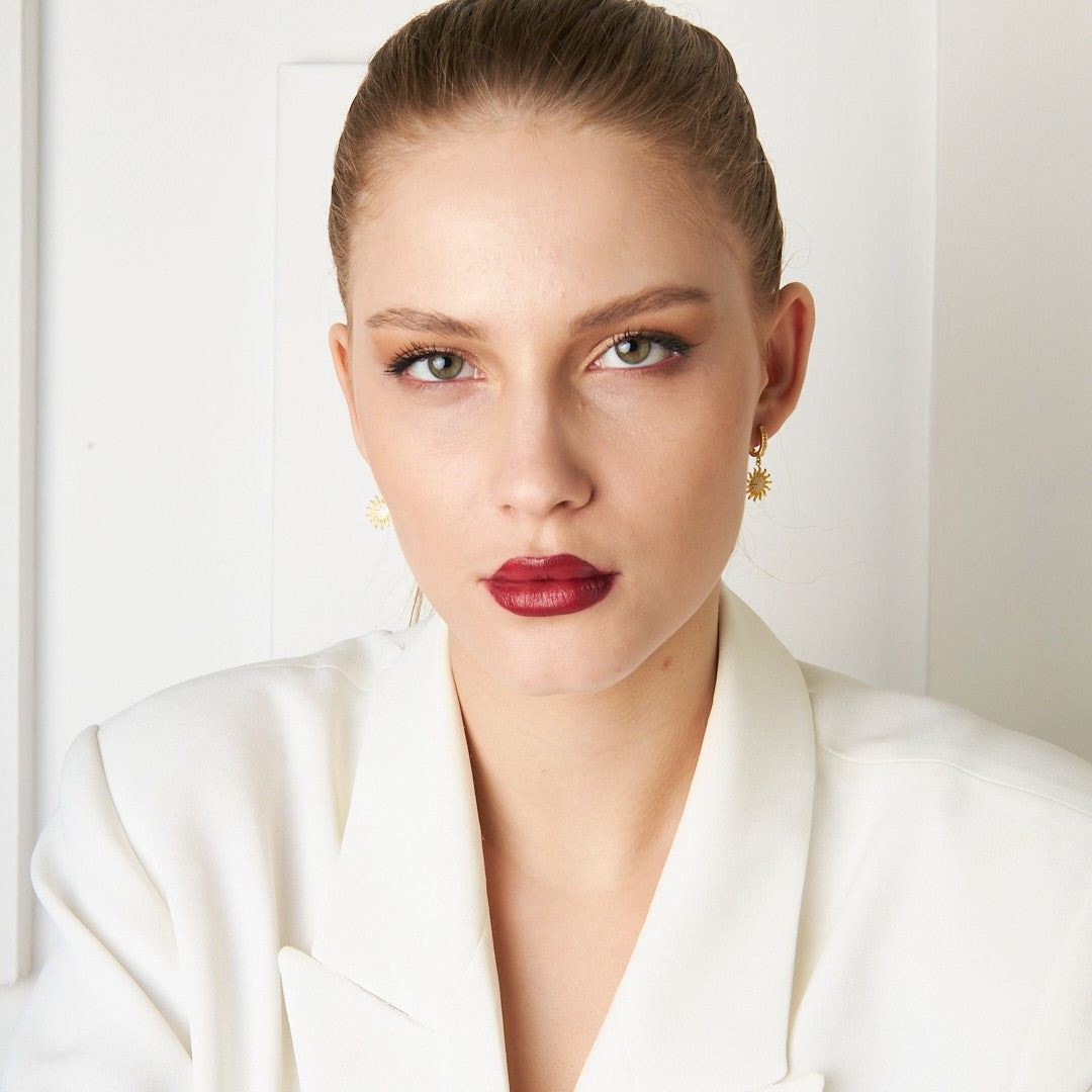 Güneş Küpeleri - 925 GÜMÜŞ