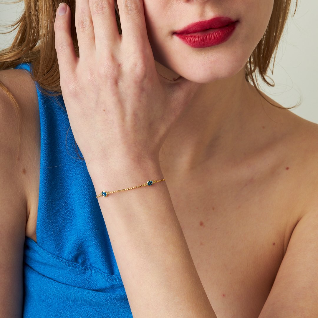 Nazar Boncuklu Bileklik - 925 GÜMÜŞ