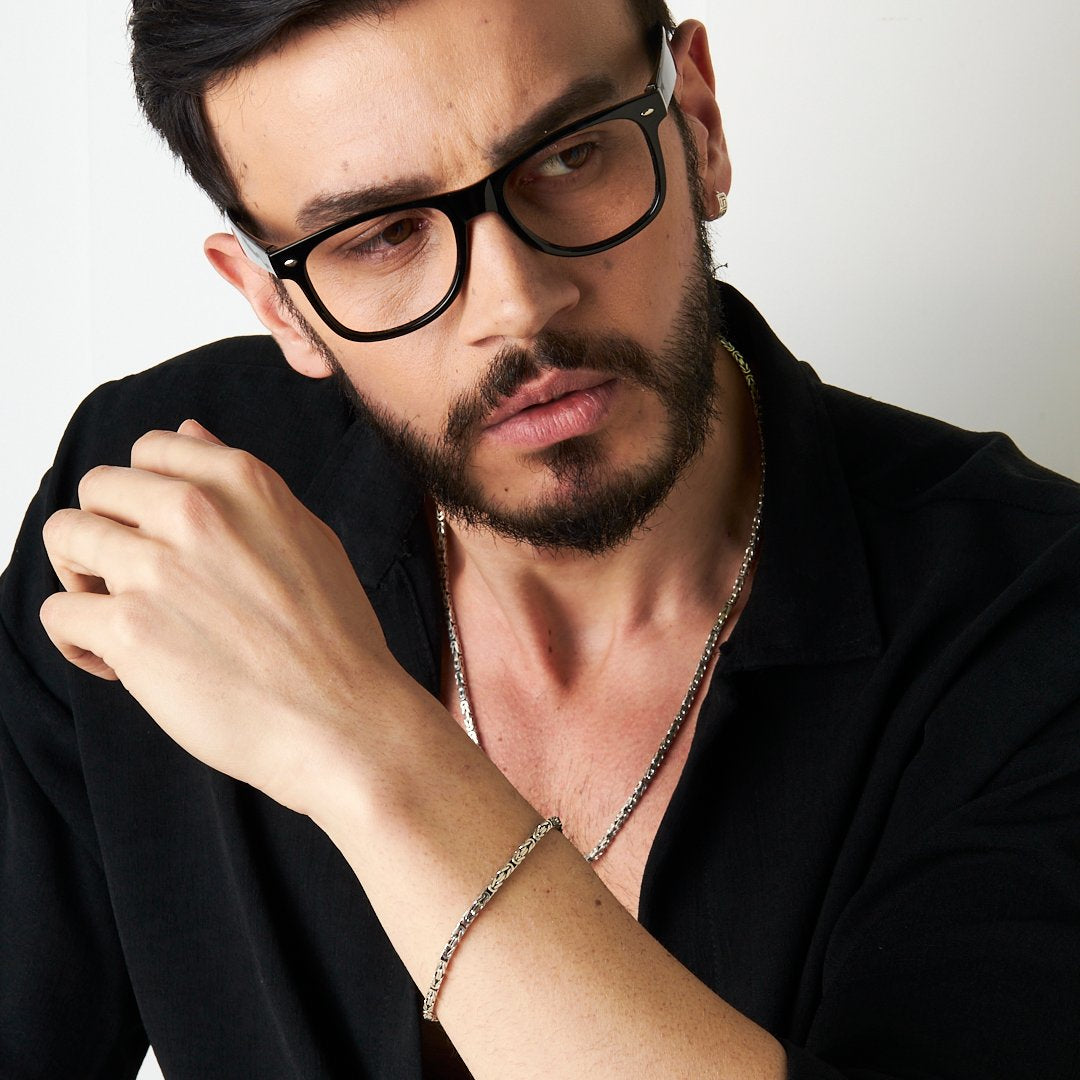 Kral Zincir Set - 925 GÜMÜŞ