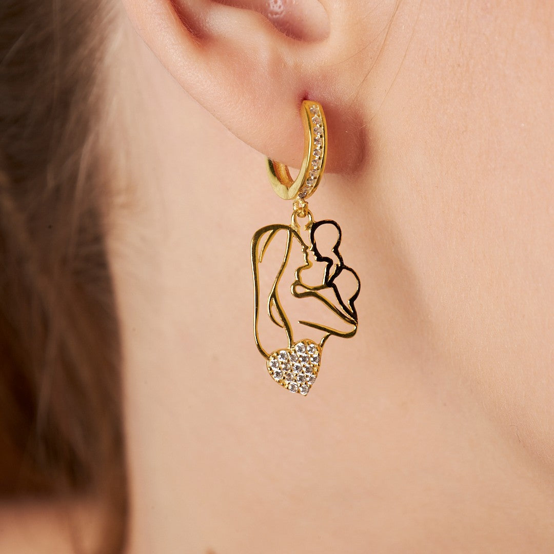 Anne Bebek Küpeleri - 925 GÜMÜŞ