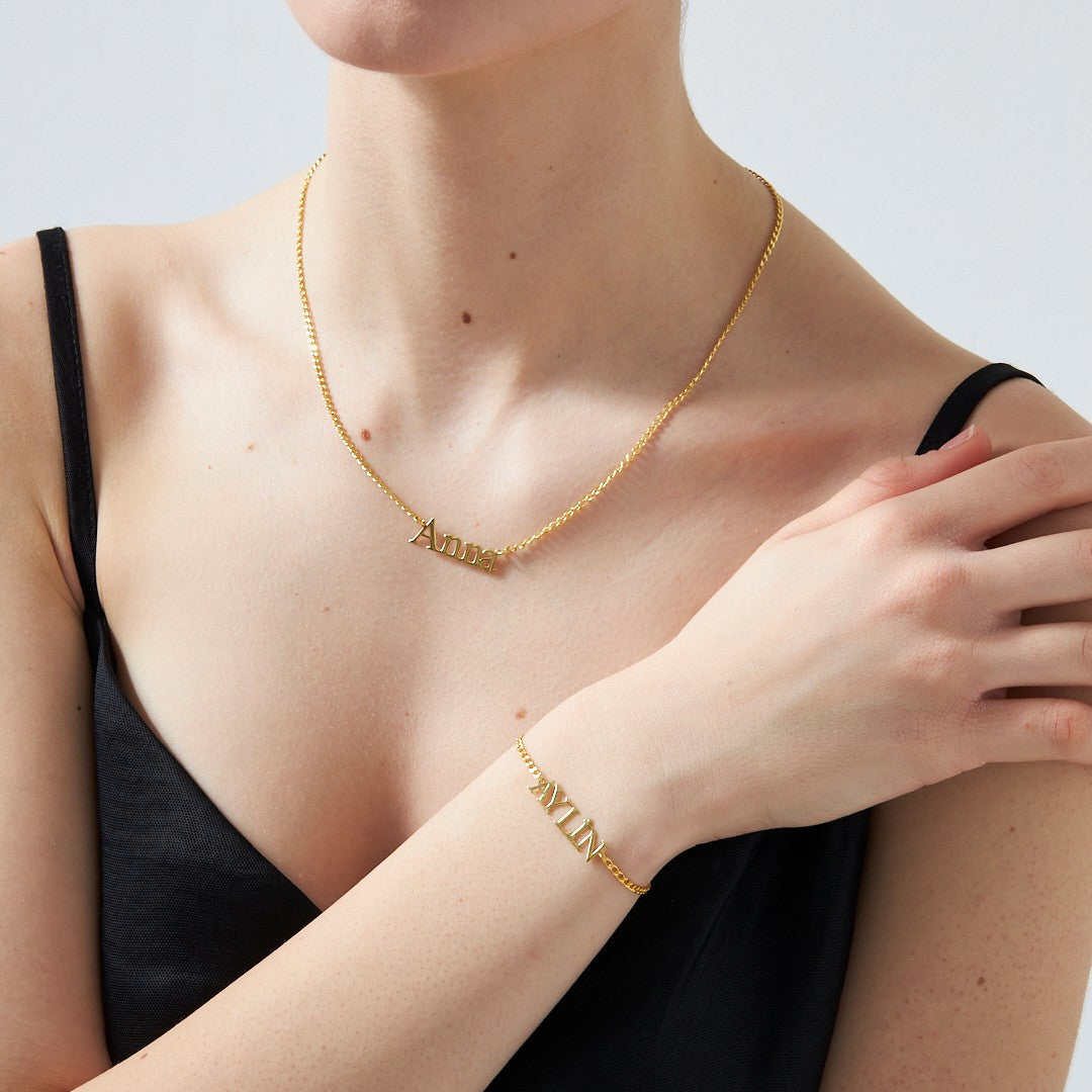 İsimli Zincir Set - 925 GÜMÜŞ