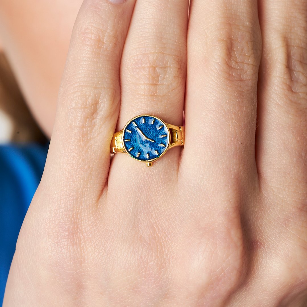 Saatli Yüzük - 925 GÜMÜŞ