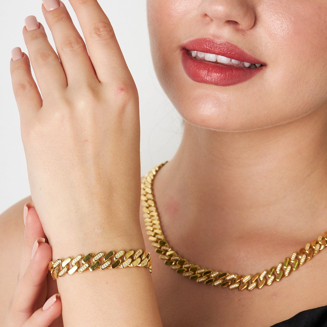 Yarım Gurme Kübik Zirkonya Seti - 925 GÜMÜŞ