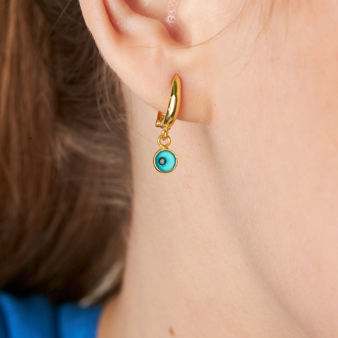 Nazar Boncuklu Küpe - 925 GÜMÜŞ