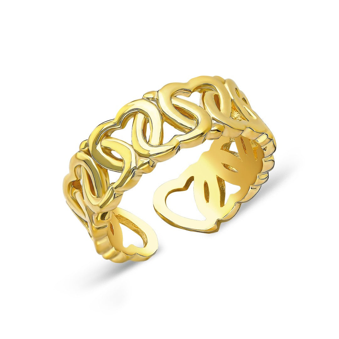 Kalp Sarmaşık Yüzük - 925 GÜMÜŞ