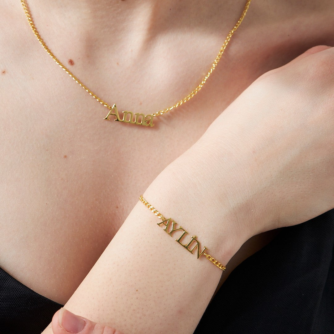 İsimli Zincir Set - 925 GÜMÜŞ