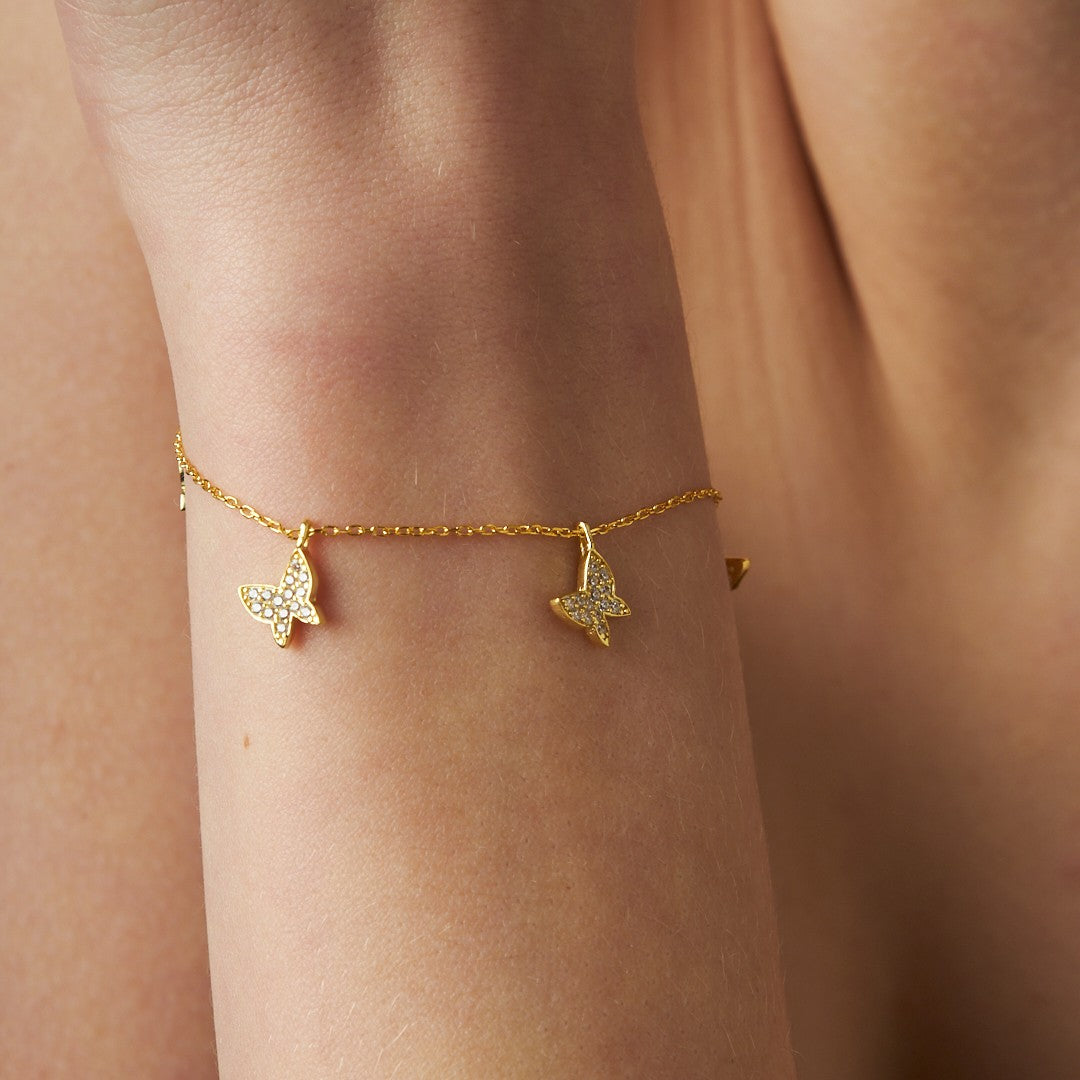 Kelebek Bilezik - 925 GÜMÜŞ